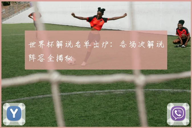 世界杯解说名单出炉：各场次解说阵容全揭秘